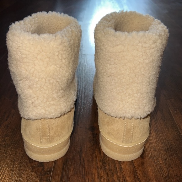 M. GEMI Italian calf suede shearling boot - Size 39 New - Picture 3 of 11